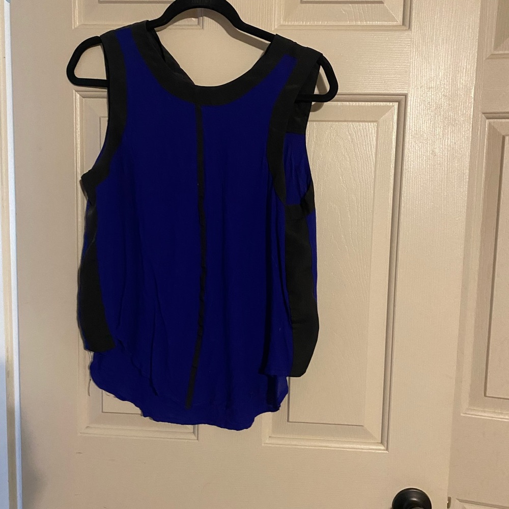 Tank top with gold back zipper
